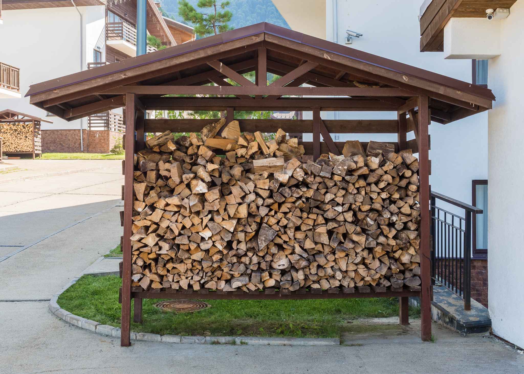 Firewood Storage to protect from pets and kids